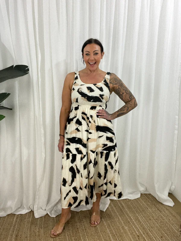 While Supplies Last cocktail dressWilma Dress - Abstract Leopard