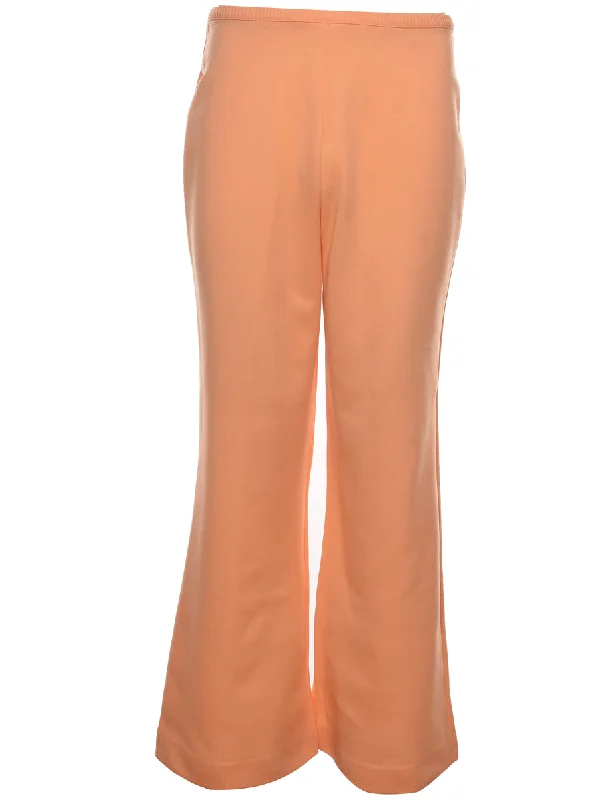 Stock Clearance fashion-forward coatPeach Flared Trousers - W29 L31