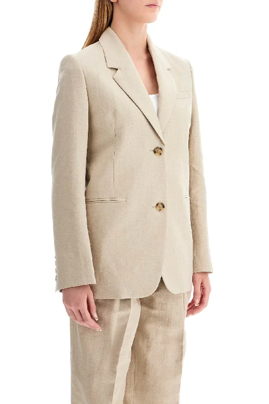 Huge Discounts relaxed fit coatToteme Linen Blend Blazer For