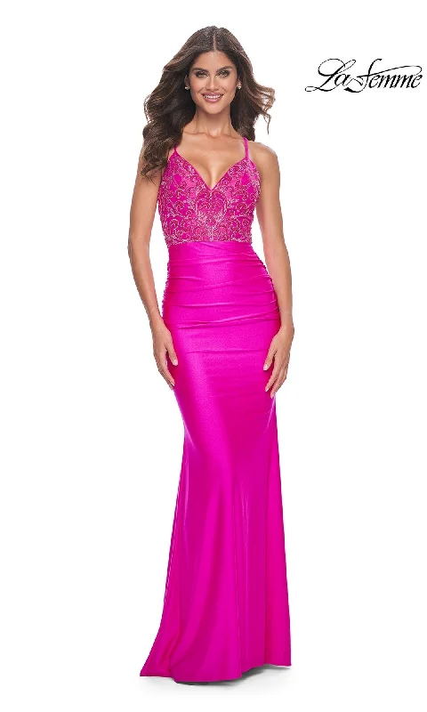 vintage-inspired dressLa Femme 32324 Formal Prom Dress