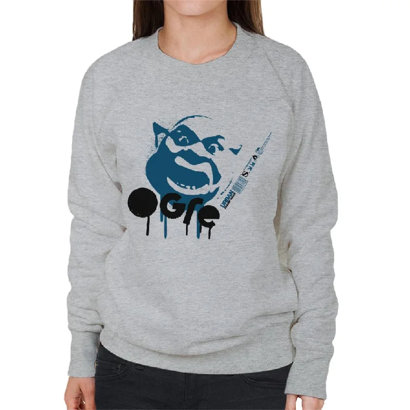 Price Rollback trendy fitness sweatshirtShrek Blue Ogre Silhouette Women's Sweatshirt