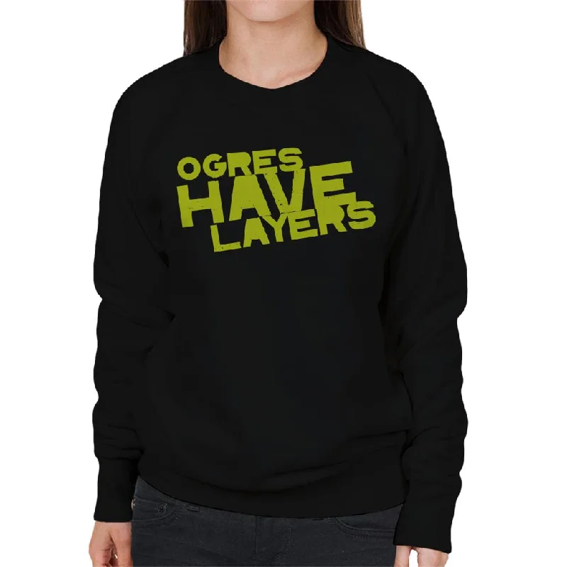 Price Drop workout style hoodieShrek Ogres Have Layers Women's Sweatshirt