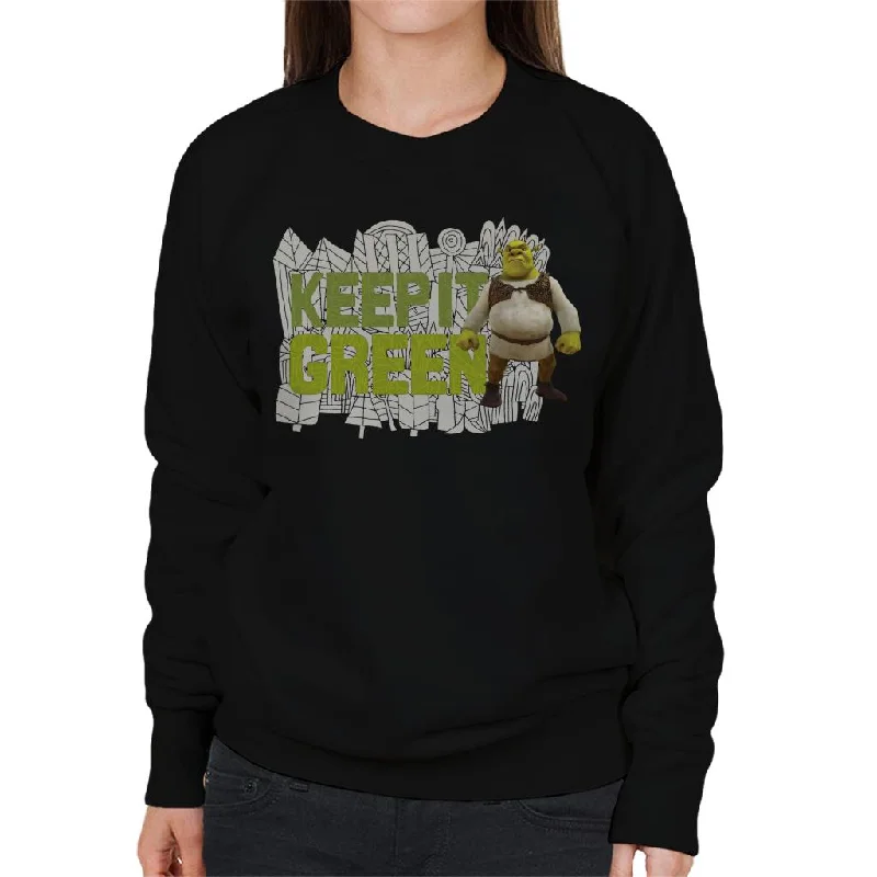 Huge Savings streetwear gym sweatshirtShrek Keep It Green Women's Sweatshirt