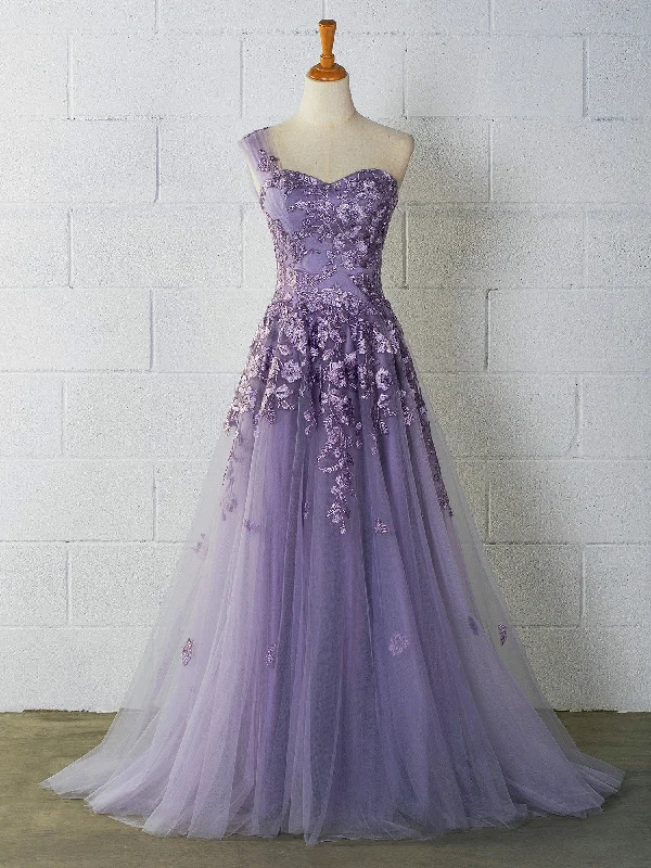 Flash Sale elegant shift dressSweetheart Tulle One Shoulder Floor Length Prom Dress Y895 Flash Sale elegant shift dressSweetheart Tulle One Shoulder Floor Length Prom Dress Y895