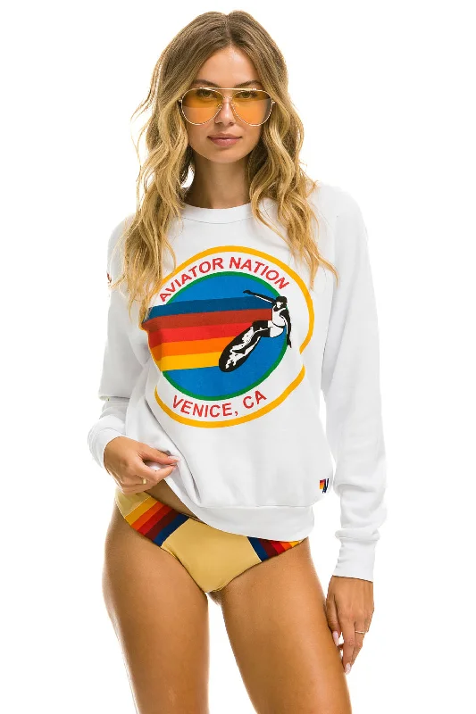 Epic Deals oversized sports sweatshirtAVIATOR NATION SWEATSHIRT - WHITE