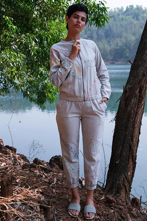New Arrival Okhai 'Carmen' Hand Embroidered Cotton Pants