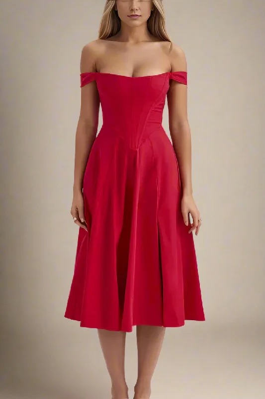 Blowout Sale printed dressMonique Bodycon Dress - Lipstick Red