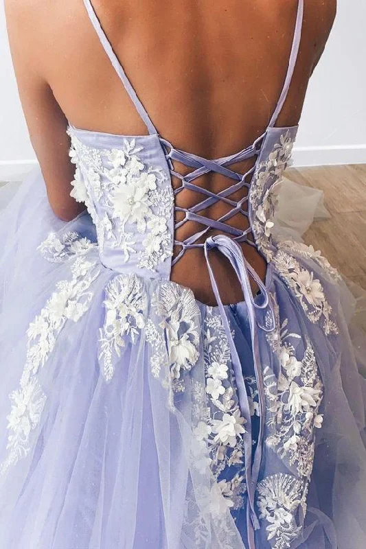 Early Bird Discount mini dressLavender Tulle Applique Spaghetti Straps Long Dress Tulle Prom Dress Y889 Early Bird Discount mini dressLavender Tulle Applique Spaghetti Straps Long Dress Tulle Prom Dress Y889
