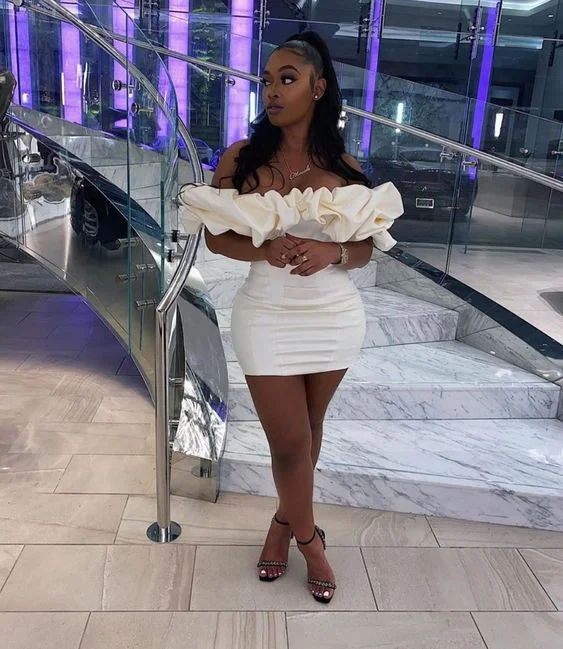 Act Now modern dressThigh Length Ruffle Sleeve Pretty Off Shoulder Black Girl Homecoming Dress Cocktail Dresses Y64 Act Now modern dressThigh Length Ruffle Sleeve Pretty Off Shoulder Black Girl Homecoming Dress Cocktail Dresses Y64