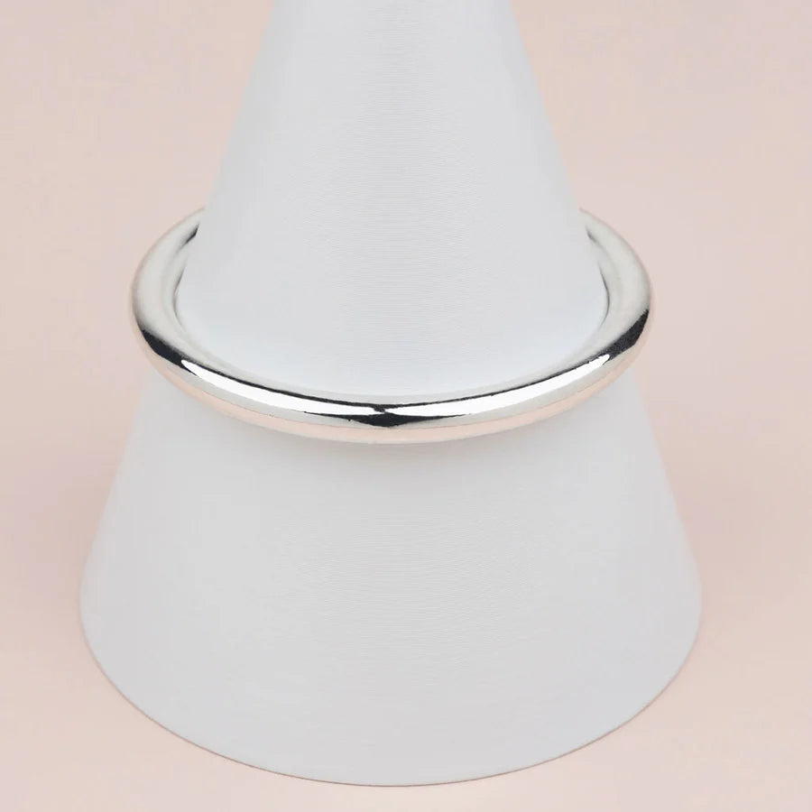 Buy Now fitted bodycon dressSilver Solid Bangle