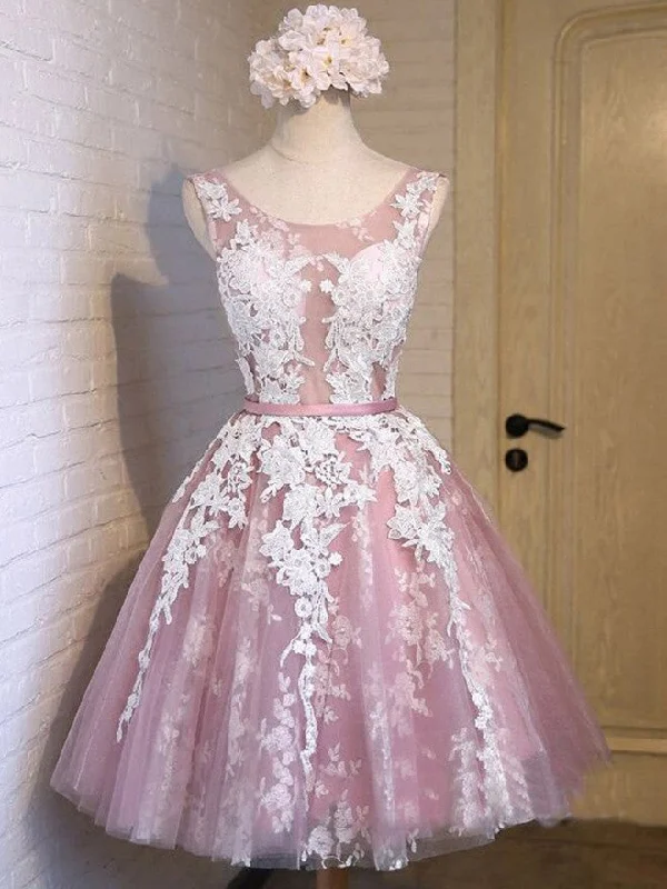 Price Drop Homecoming Dress Lilac Lace-up Sexy Short Prom Dress Party Dress JK150