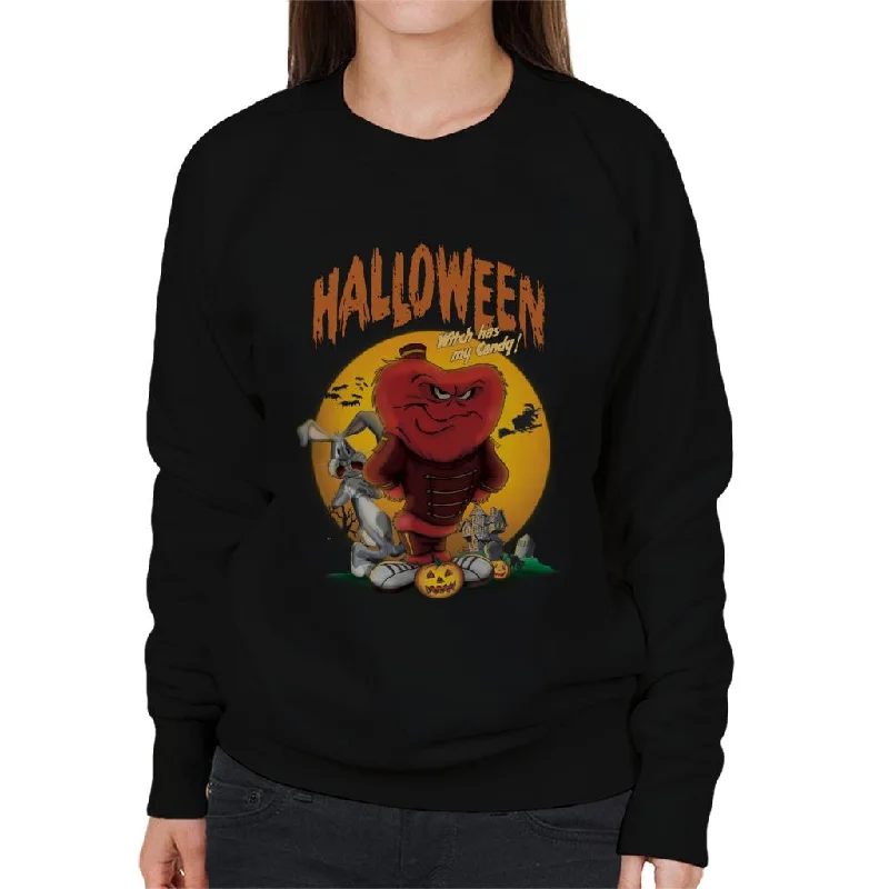 Flash Deals minimaLooney Tunes Halloween Witch Has My Candy Women's Sweatshirt