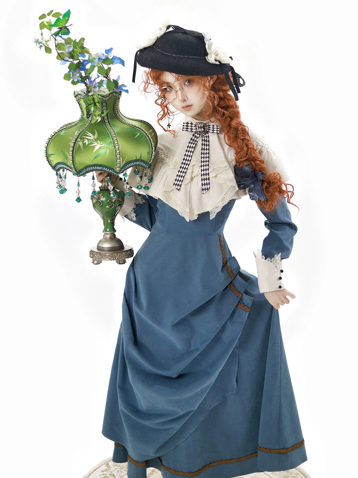 Holiday Sale t-shirt dressCornfield Lolita~Classic Lolita OP Retro Blue Lolita Dress Holiday Sale t-shirt dressCornfield Lolita~Classic Lolita OP Retro Blue Lolita Dress