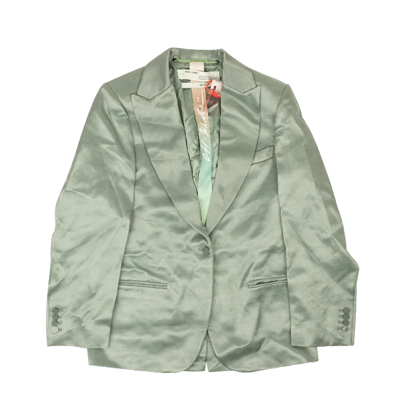 Warehouse Sale stylish coatOFF-WHITE C/O VIRGIL ABLOH Mint Green Boyfriend Blazer