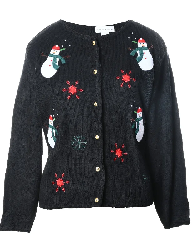 The Best Prices cold weather coatSnowman Christmas Cardigan - M