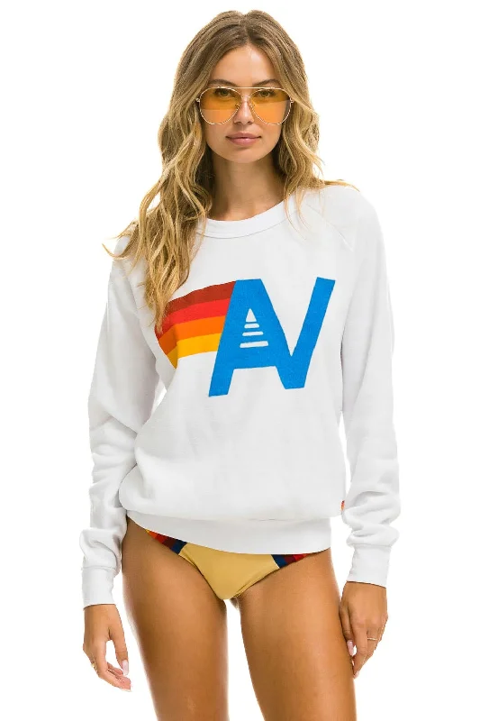 Price Break comfy workout wear hoodieLOGO SWEATSHIRT - WHITE