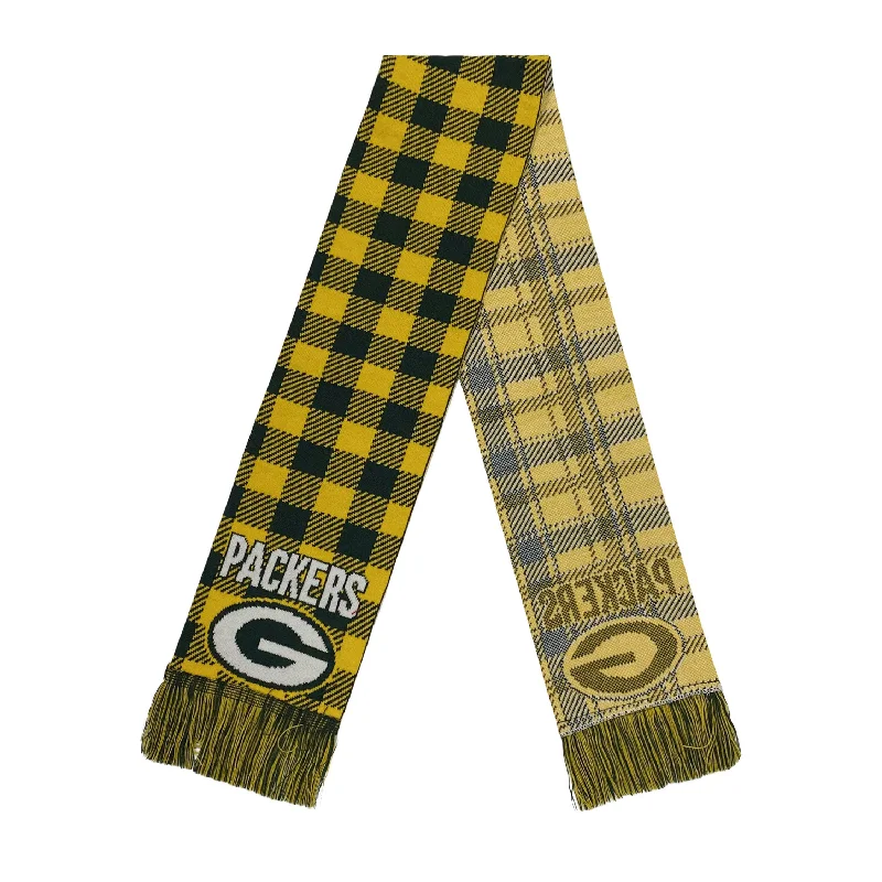 sporty jacketGreen Bay Packers Women's Plaid Colorblock Scarf