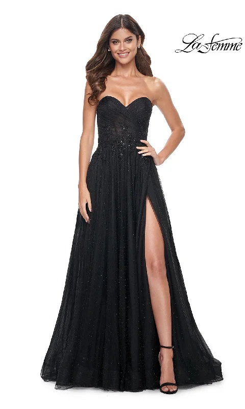 casual knit dressLa Femme 32005 Formal Prom Dress