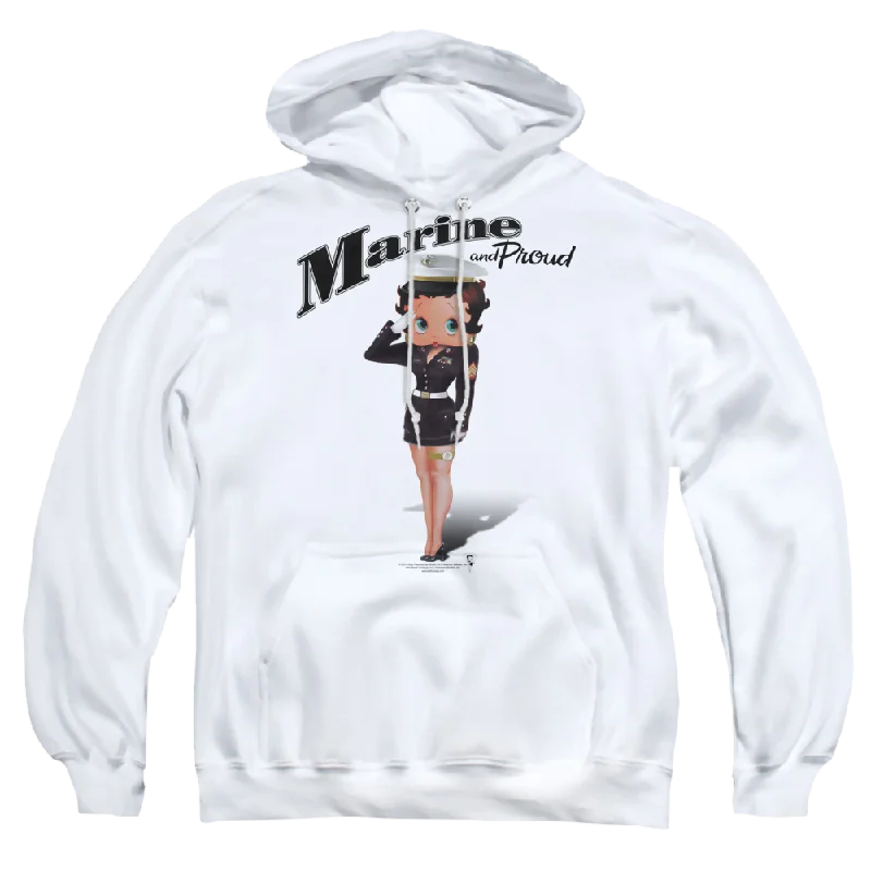 modern athletic hoodieBetty Boop Marine Boop - Pullover Hoodie