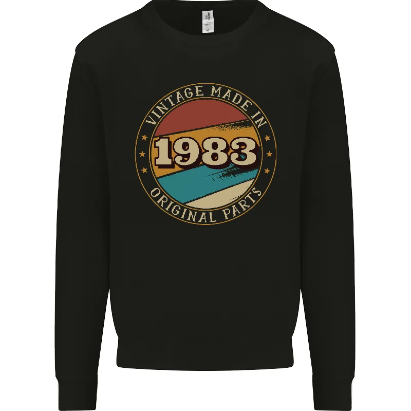 Reduced Prices fitness hoodie for training41st Birthday  Vintage Made In 1983 Mens Sweatshirt Jumper