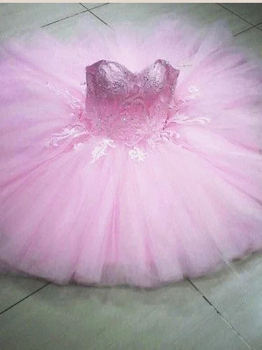 Lowest Prices Ball Gown Homecoming Dresses Sweetheart Pink Short Prom Dress Chic Party Dress JK717