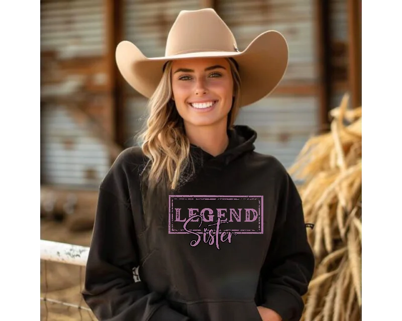 oversized pullover hoodieLegend Sister Hoodie