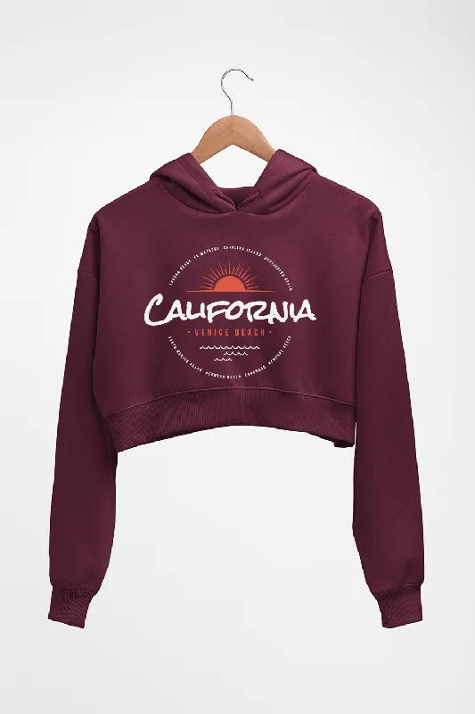 cool graphic hoodieCalifornia Crop HOODIE FOR WOMEN