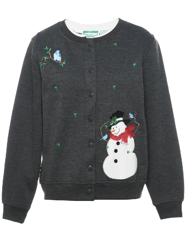 Price Slash minimalist jacketSnowman Christmas Sweatshirt - M