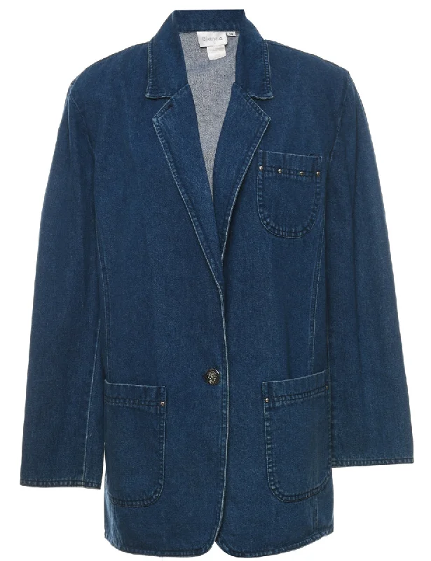 oversized trench coatMedium Wash Classic Denim Jacket - L