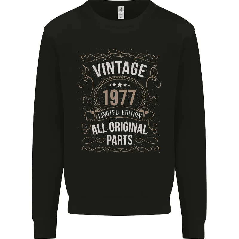 Stock Clearance sleek sports hoodie47th Birthday Limited Edition 1977 Mens Sweatshirt Jumper