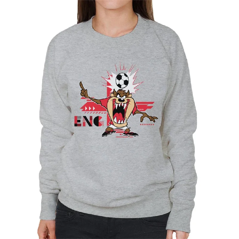 Online Only contemporary fitness sweatshirtLooney Tunes Football Taz For England Women's Sweatshirt