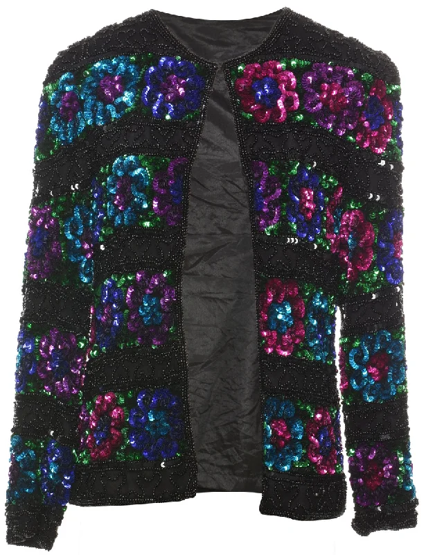 Don't Wait relaxed winter jacketSequined Multi-Colour Evening Jacket - L