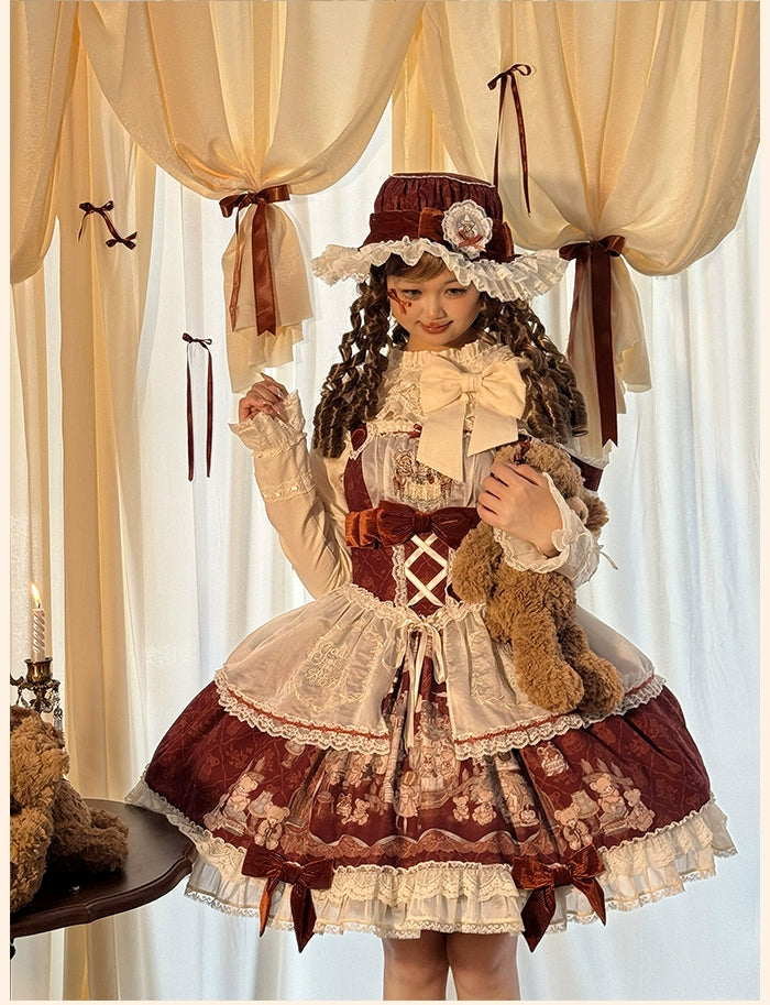 Price Reduction sleek dressAlice Girl~Bear Castle~Sweet Lolita Dress Natural Waist JSK Price Reduction sleek dressAlice Girl~Bear Castle~Sweet Lolita Dress Natural Waist JSK