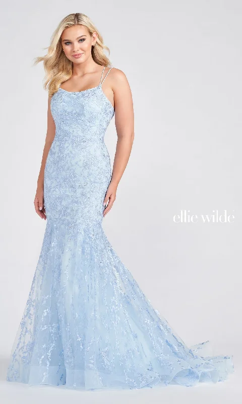 summer dressLace Up Back Mermaid Prom Dress In Lace EW122032