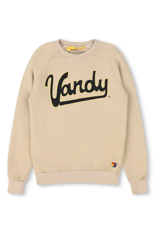 eco-friendly sports hoodieVANDERBILT VANDY BOLT CREW SWEATSHIRT - SAND