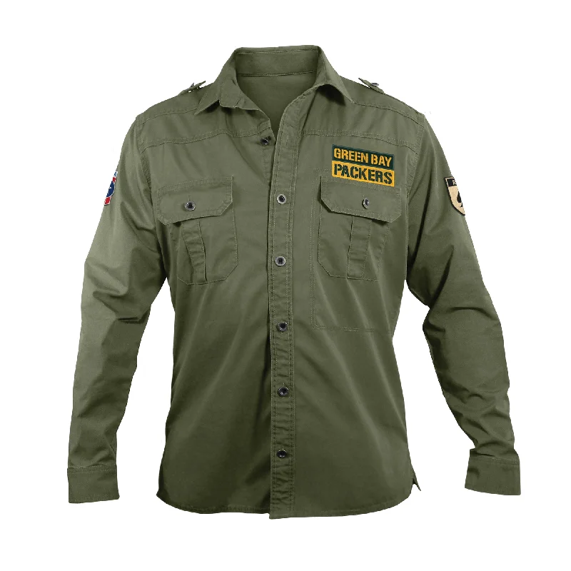 casual sports coatGreen Bay Packers Military Field Shirt