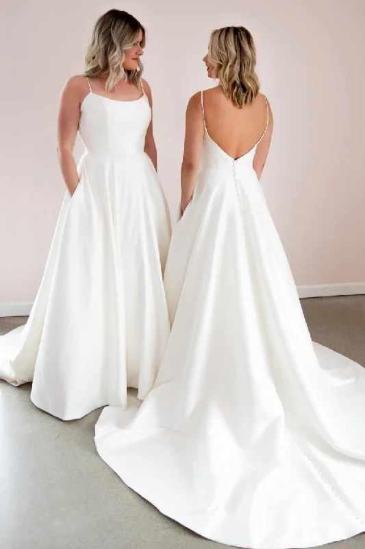 Final Clearance form-fitting dressSimple white satin long prom dress white formal dress Y252 Final Clearance form-fitting dressSimple white satin long prom dress white formal dress Y252