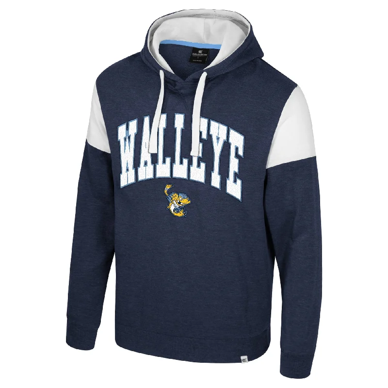 Factory Direct Sale stylish training hoodieToledo Walleye Navy Byrde Pullover Fleece Hooded Sweatshirt
