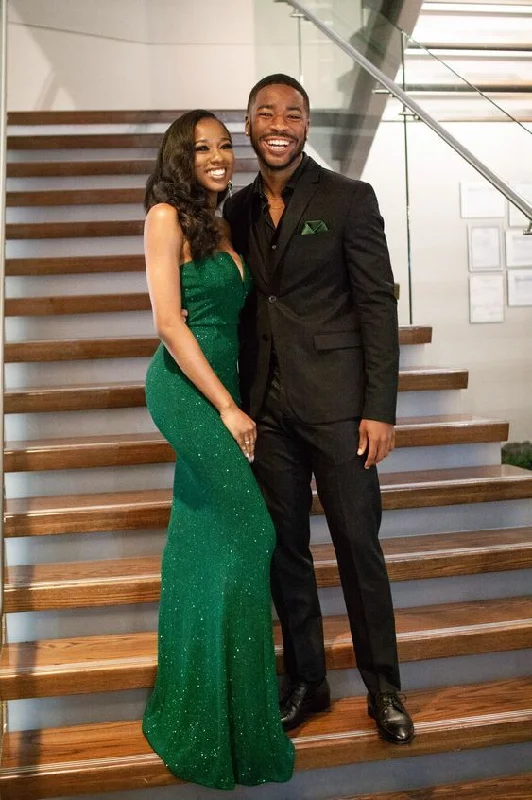 Bargain Prices wrap dressGreen Sexy Fitted Mermaid Style Long Prom Dresses Y158