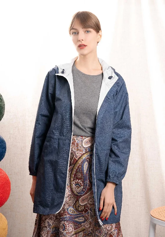 Midnight Sale street style coatCoat Amelot Printed Denim