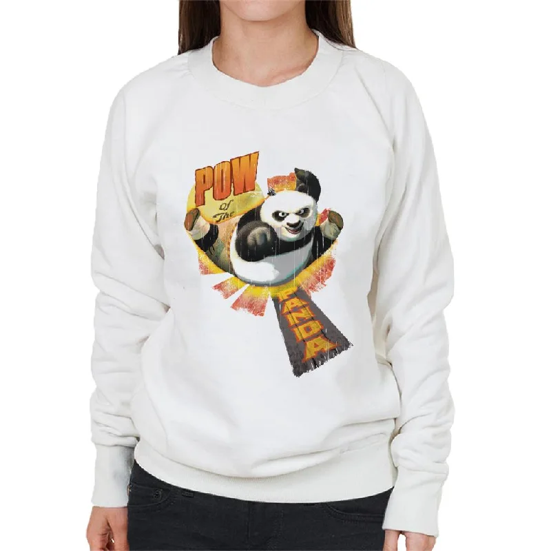 Markdown Madness pullover workout hoodieKung Fu Panda Po Pow Of The Panda Women's Sweatshirt