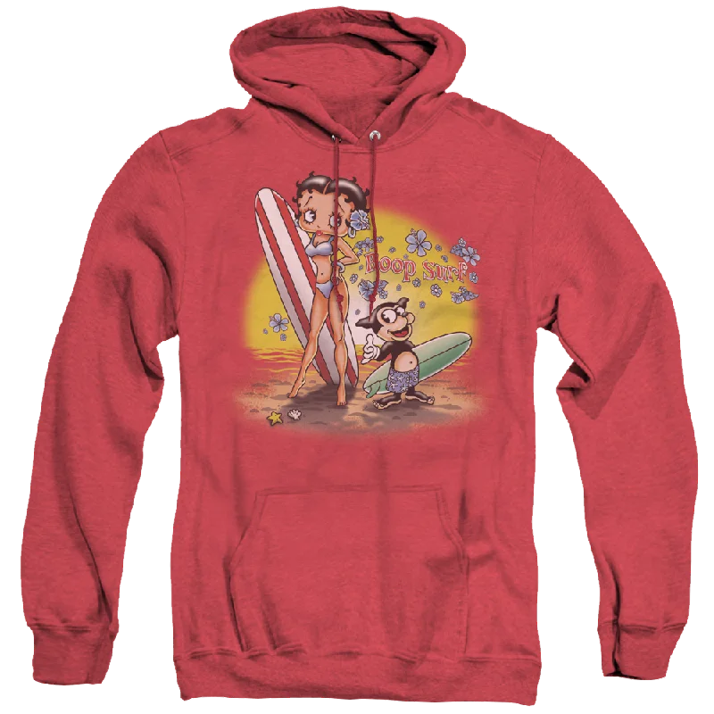 cool hoodieBetty Boop Surf - Heather Pullover Hoodie