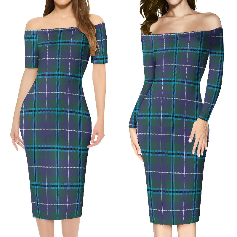 Daily Deals Sandilands Tartan Off Shoulder Lady Dress