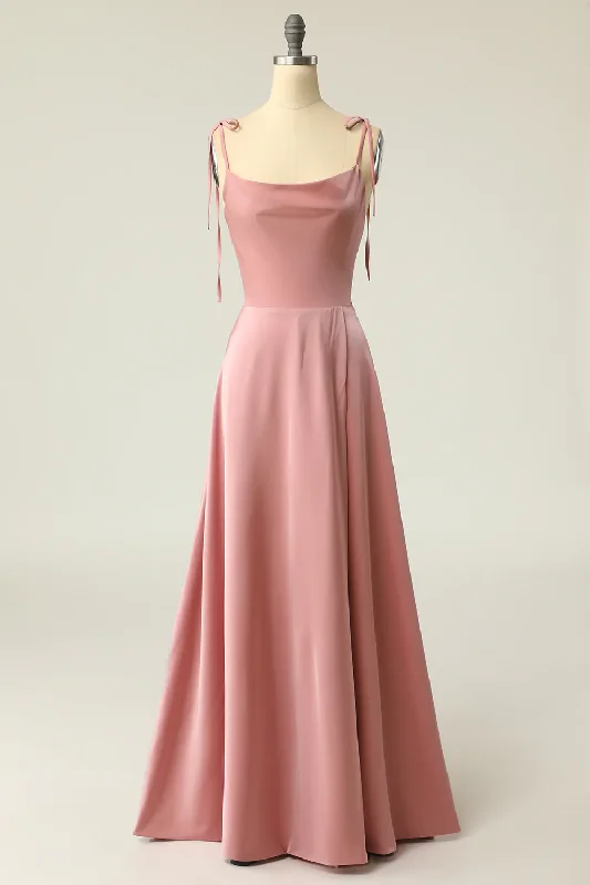 Quick Sale wrap-around dressBlush Pink Cowl Neck Satin Long Prom Dress A-line Junior Prom Dress Y690 Quick Sale wrap-around dressBlush Pink Cowl Neck Satin Long Prom Dress A-line Junior Prom Dress Y690