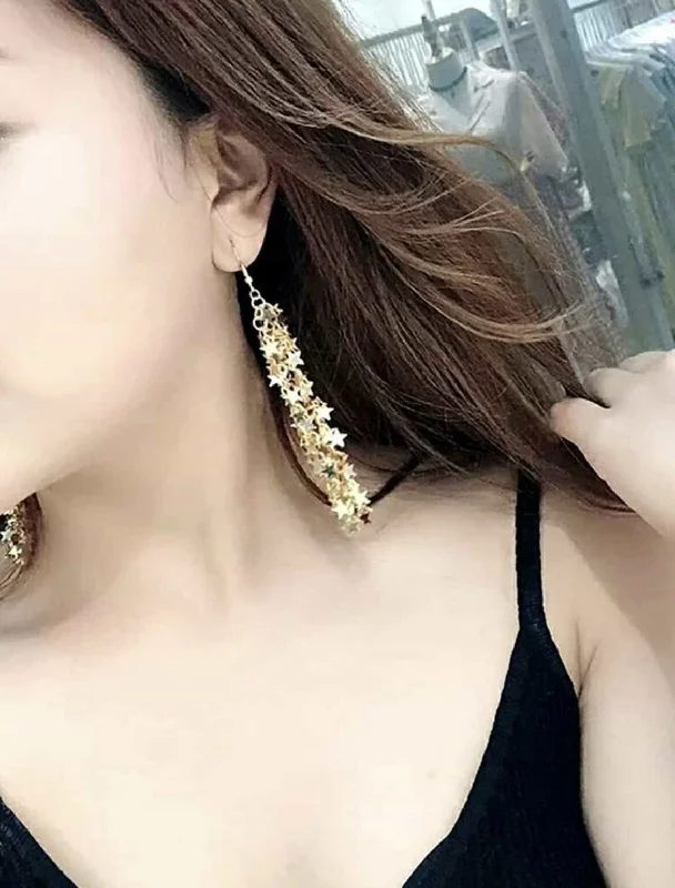 Exclusive Deal lace-up dressTwinkle Twinkle Earrings Gold