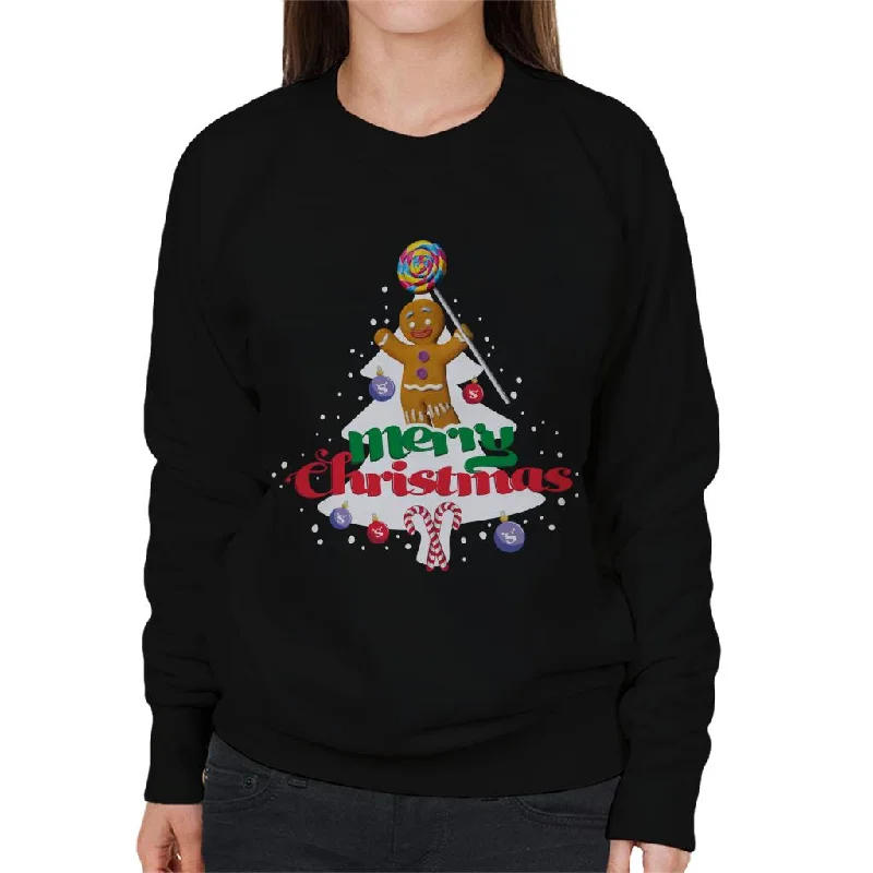 Price Cut urban activewear hoodieShrek Christmas Gingerbread Man Merry Xmas Women's Sweatshirt