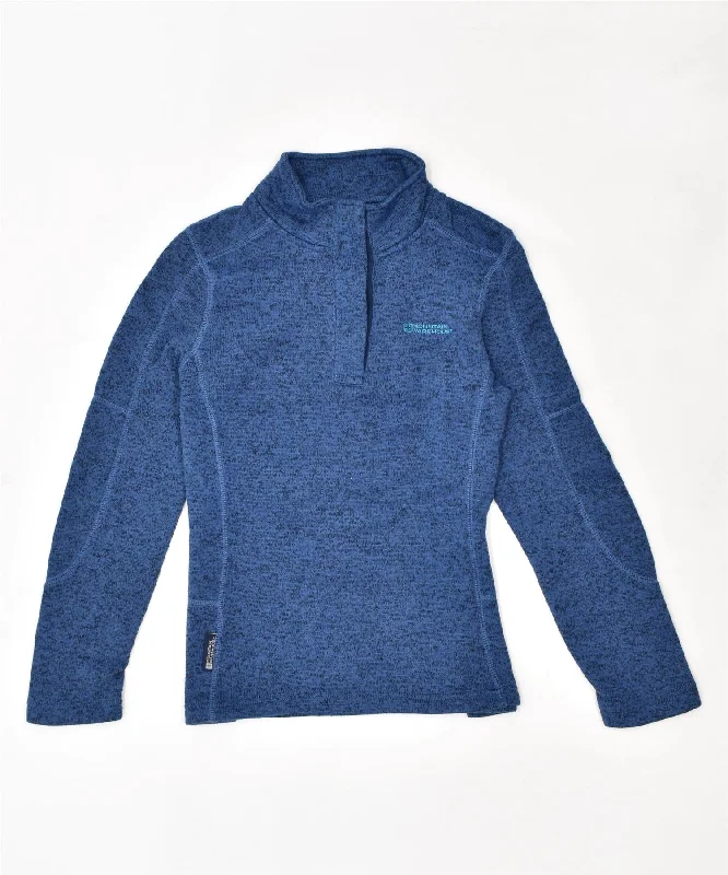 Exclusive Savings comfortable hoodieMOUNTAIN WAREHOUSE Womens Button Neck Jumper Sweater UK 10 Small Blue