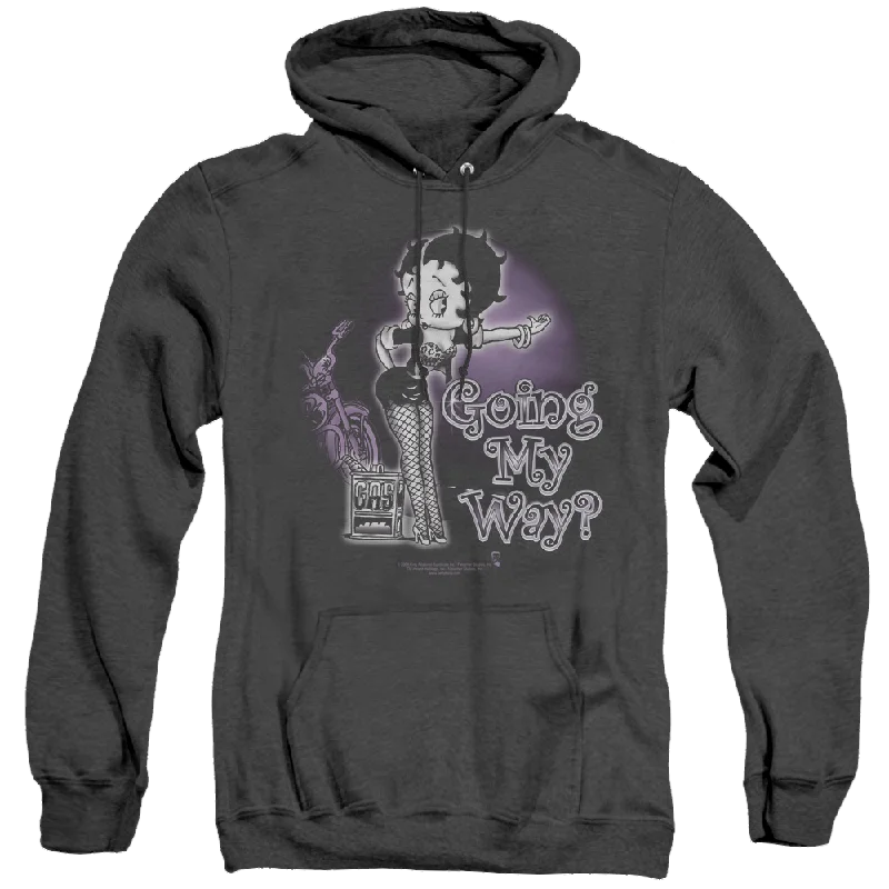 Great Bargains bold hoodie with logoBetty Boop My Way - Heather Pullover Hoodie
