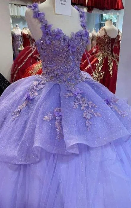 Unmissable Offer flowy maxi dressSparkly Lavender Ball Gown With 3D Flowers ,Sweet 16 Dress ,Princess Dress Y810 Unmissable Offer flowy maxi dressSparkly Lavender Ball Gown With 3D Flowers ,Sweet 16 Dress ,Princess Dress Y810