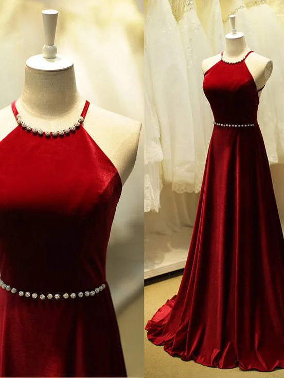 Clearance Items Beautiful Prom Dresses Sexy Halter Criss-Cross Straps Prom Dress/Evening Dress JKL066